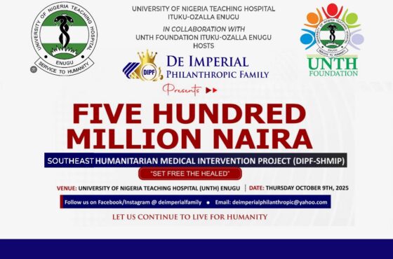 ₦500 MILLION NAIRA SOUTHEAST HUMANITARIAN MEDICAL INTERVENTION PROJECT (DIPF–SHMIP)