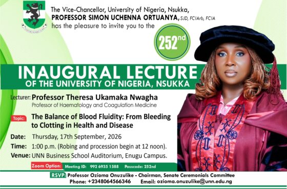 The 252nd UNN Inaugural Lecture: A Landmark Conversation on Bleeding, Clotting, and the Future of Haemostatic Care